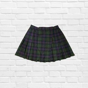 Plaid Wrap Tennis Skirt
